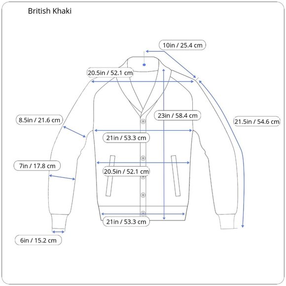 Vintage Women's British Khaki Jacket by Robert Lighton Made in the USA - Picture 6 of 6